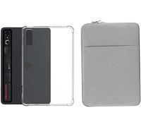 Étui souple transparent pour ZTE Nubia RedMagic Gaming Tablet 3Pro, housse de protection en tissu Oxford pour tablette de 9,06", sac intérieur imperméable + étui de protection (gris clair)
