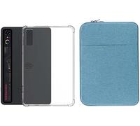 Étui souple transparent pour ZTE Nubia RedMagic Gaming Tablet 3Pro, housse de protection en tissu Oxford pour tablette de 9,06", sac intérieur imperméable + étui de protection (bleu ciel)