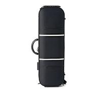 Étui spécial haut de gamme pour violon, boîte de rangement pour instrument de musique à épaule, avec serrure à code, double clip pour archet (noir)