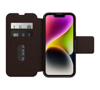 Etui Strada Coque pour iPhone 14 Plus, Antichoc, anti-chute, cuir de qualité, 2 porte-cartes, supporte 3 x plus de chutes que la norme militaire - Marron