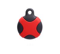Étui Support Airtag Avec Mousqueton Étanche Antichoc Rouge