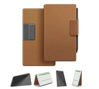 Étui Support magnétique pour Remarkable Paper Pro Move, Folio Cuir PU Premium, Porte-Stylo Rabattable, Veille/réveil Auto, Doublure Microfibre, Aimant Puissant (Marron)