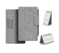Étui Support magnétique pour Remarkable Paper Pro Move, Folio Tissage mosaïque, Porte-Stylo Rabattable, Veille/réveil Auto, Doublure Microfibre, Aimant Puissant (Gris)