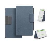 Étui Support magnétique pour Remarkable Paper Pro Move, Housse Tissu Imitation Fine, Porte-Stylo Rabattable, Veille/réveil Auto, Doublure Microfibre, Aimant Puissant (Bleu poussiéreux)