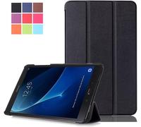 Etui Tab A6 10,Protection Pour Galaxy Tab A 10.1 2016,Folio Case Cover Avec Support Et Fermeture Magnétique Étui En Cuir Coque Pour Samsung Galaxy Tab A 10.1 Pouces T580n/T585n,Noir