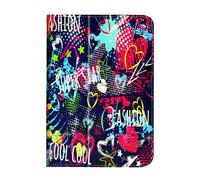 Étui Tablette 10 pouces Fonction Support Fermeture Élastique Motif graffitis