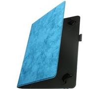 Étui Tablette 10 pouces Universel Simili cuir Design marbre Support vidéo Bleu