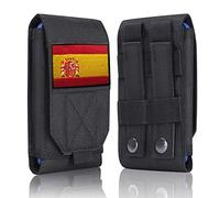 Étui tactique Molle noir étanche pour téléphone portable, sac de téléphone portable résistant pour iPhone 11 12 13 Pro Max, Samsung S22 S21 S20 FE Note 20 A02S, téléphone de moins de 6,7" avec 1 patch