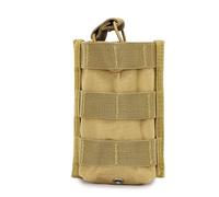 Étui Tactique Molle pour Mag Radio, Étui Molle Étanche Universel pour Talkie-walkie Téléphone et Bouteille d'eau(Brown)