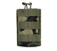 Étui Tactique Molle pour Mag Radio, Étui Molle Étanche Universel pour Talkie-walkie Téléphone et Bouteille d'eau(Jungle CP)