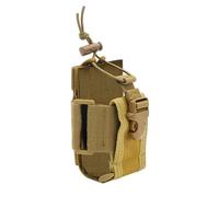 Étui Tactique Molle pour Radio, Étui Universel Étanche pour Talkie-walkie Compatible avec Ceinture Gilet Téléphone et Bouteille d'eau(Brown)