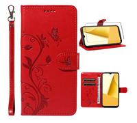 Etui Téléphone - AUTREMENT - Honor X6b - Cuir PU - Rouge - Fermeture Magnétique