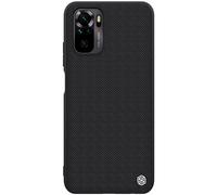 Etui texturé Nillkin Boîtier renforcé résistant avec cadre en gel et nylon à l'arrière pour Xiaomi Redmi Note 10 / Redmi Note 10S noir