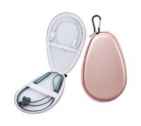 Étui tour de cou pour écouteurs sans fil Beats Flex, pour écouteurs Bluetooth TONEMAC N18, N8, avec micro et pochette de transport (rose)