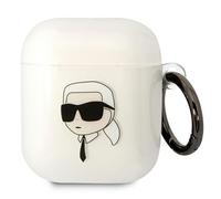 Étui transparent pour AirPods 1 Karl Lagerfeld, tête de Karl