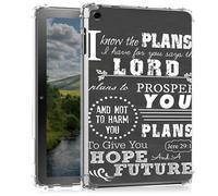 Étui transparent pour iPad 9e/8e/7e génération pour iPad 10.2 2021, 2020 et 2019 - Coque de protection fine, légère et transparente, résistante aux chocs pour iPad 10.2, Jeremiah 29-11