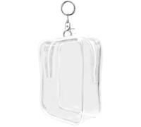Étui transparent pour porte-clés, vitrine de poupée,Étui carré pour petite poupée | Sac porte-clés avec affichage carré, organisateur transparent pour petites figures, poupées, transparent,