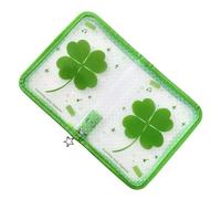 Étui transparent pour reçus - 16 x 12 cm - Résistant à l'eau - Organiseur de documents à fermeture éclair - Sac de rangement pour fournitures scolaires - Pochette portable