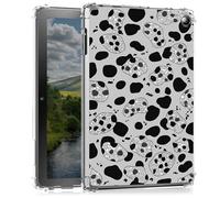 Étui transparent pour tablette Kindle Fire 7 (12e génération, version 2022) 7" - Coque de protection fine, légère et transparente, résistante aux chocs pour Kindle Fire 7 2022, pois guépard