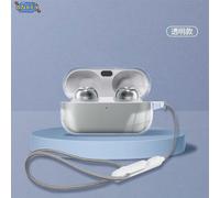 Étui transparent pour Technics EAH-AZ100, housse de protection transparente en TPU, coque pour écouteurs Bluetooth AZ100 avec cordon Clear Case lanyard
