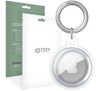 Étui Transparent - Tech-Protect - Compatible Apple AirTag - Résistant aux Rayures - Léger et Élégant