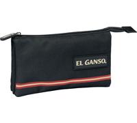 Étui triple multi-usages El Ganso Noir 22 x 12 x 3 cm