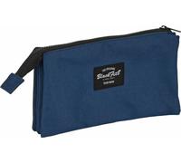 Étui triple polyvalent BlackFit8 Urban Noir Bleu marine (22 x 12 x 3 cm)