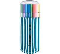 Etui Turquoise "Zebrui" De 20 Feutres Pen 68 Coloris Assortis
