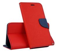 Etui Type Portefeuille Pour Galaxy-J4+ Rouge Fancy-Diary