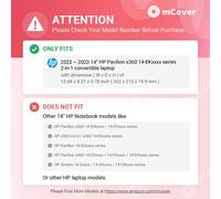 Étui Uniquement Compatible Avec Ordinateur Portable Convertible 2 En 1 Hp Pavilion X360 14-Ekxxxx Series 2022 2023 14" (Ne Convient Pas Aux Autres Modèles Hp) \U2013 Violet