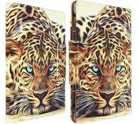 Etui universel à rabat pour tablettes 7 / 8'', poches pour cartes & fonction stand - Jaune