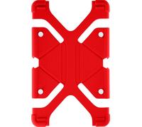 Etui universel avec bumper Rouge pour tablettes de 7.9'' à 9'' - fonction stand