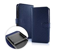 Étui (universel) compatible avec ASUS ZENFONE 3 MAX ZC520TL X008D Écran 5.2 Cover Case Flip Book avec crochet intérieur Protection antichoc anti-rayures Portefeuille (Bleu)