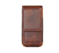 Étui Universel en Cuir for Homme, Sac Banane avec Clip de Ceinture, Pochette for téléphone Portable(Brown,(S) 4.2-4.7 inch)