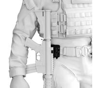 Étui universel gauche/droit pour armes à feu, étui tactique pour AR10 AK AR15 M4 M16, pochette Airsoft, accessoire de chasse tactique BK