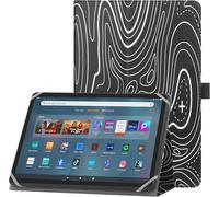 Étui Universel Pour 9-10.1"" Tablette Compatibile Fire Hd & Fire Hd 10 Plus Avec Support Et Dragonne Housse De Protection Pour 9""-10.1"" Samsung Lenovo Android Tablette-Mountain Noir