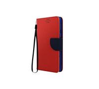 Etui universel pour Smartphone 142 x 72 mm avec Porte-cartes Fancy Style rouge