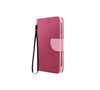 Etui universel pour Smartphone 152 x 76 x 10 mm avec Porte-cartes Fancy Style rose
