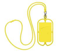 Étui universel pour smartphone avec chaîne et porte-cartes NeckPouch Jaune