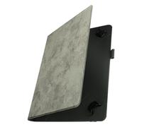étui universel pour tablette 10 pouces avec motif marbré, fonction support - Gris