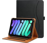 Étui Universel Pour Tablette 7-8 Pouces,Housse Folio Support En Cuir Pu À Plusieurs Vues Angles Dragonne Pour Tablette Tactile 7"" 8"", Avec Bande De Fixation En Silicone Réglable -Black.[F3652]