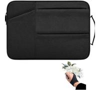 Étui universel pour tablette de dessin avec gant d'artiste - Housse de protection de rangement pour XP-Pen Deco 01/Star 03, Ugee M708, Huion H950P/HS610 & GAOMON M106K (noir)