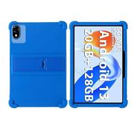 Étui universel pour tablette DOOGEE T10 Pro/T10/T10s/T10W/U10/U10 Pro/U9, Blackview Tab 60 WiFi/60 Pro/20 WiFi, OSCAL Pad 16/9/30/80 10,1" avec béquille en PC, coque antichoc en silicone souple, bleu