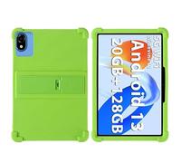 Étui universel pour tablette DOOGEE T10 Pro/T10/T10s/T10W/U10/U10 Pro/U9, Blackview Tab 60 WiFi/60 Pro/20 WiFi, OSCAL Pad 16/9/30/80 10,1" avec béquille en polycarbonate - Vert