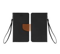 Etui universel Smartphone 139 x 71 mm avec Porte-cartes Fancy Style marron