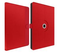 Étui Universel Tablette Jusqu'à 7" Support Vidéo Intérieur Soft Touch Rouge