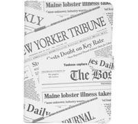Housse Folio Universelle pour Tablettes 7'' à 8 - Modèle Newspapers Blanc