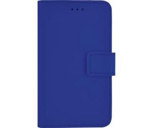 Étui Universel Taille XS Folio Wallet avec Porte-carte et Languette de Fermeture Bleu