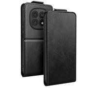 Étui Vertical pour Redmi Note 15 avec Porte-cartes et Fonction Support Noir