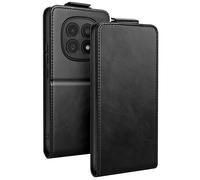 Étui Vertical pour Redmi Note 15 avec Porte-cartes et Fonction Support Noir